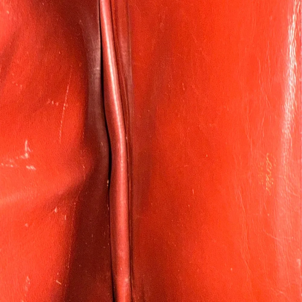 Authentic Cartier Burgundy Leather Clutch with Gold Accents - Picture 11 of 17